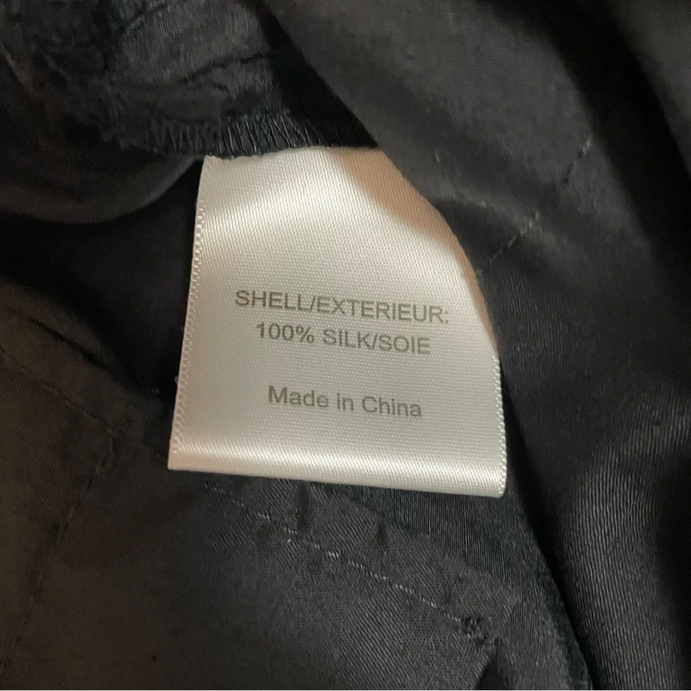 Tory Burch Dark Grey Silk Cropped Cargo Pants Size 12